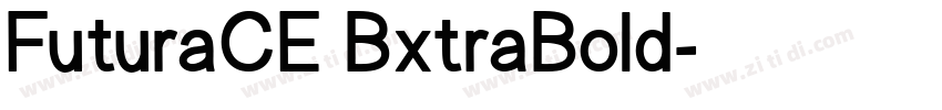 FuturaCE BxtraBold字体转换